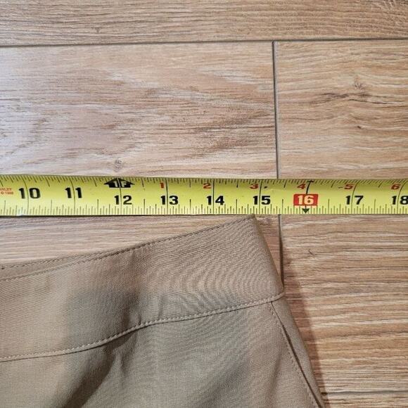 St John Career Pants Flat Front Women's Sz 6 Classic Lightweight Workwear Tan - Picture 8 of 14